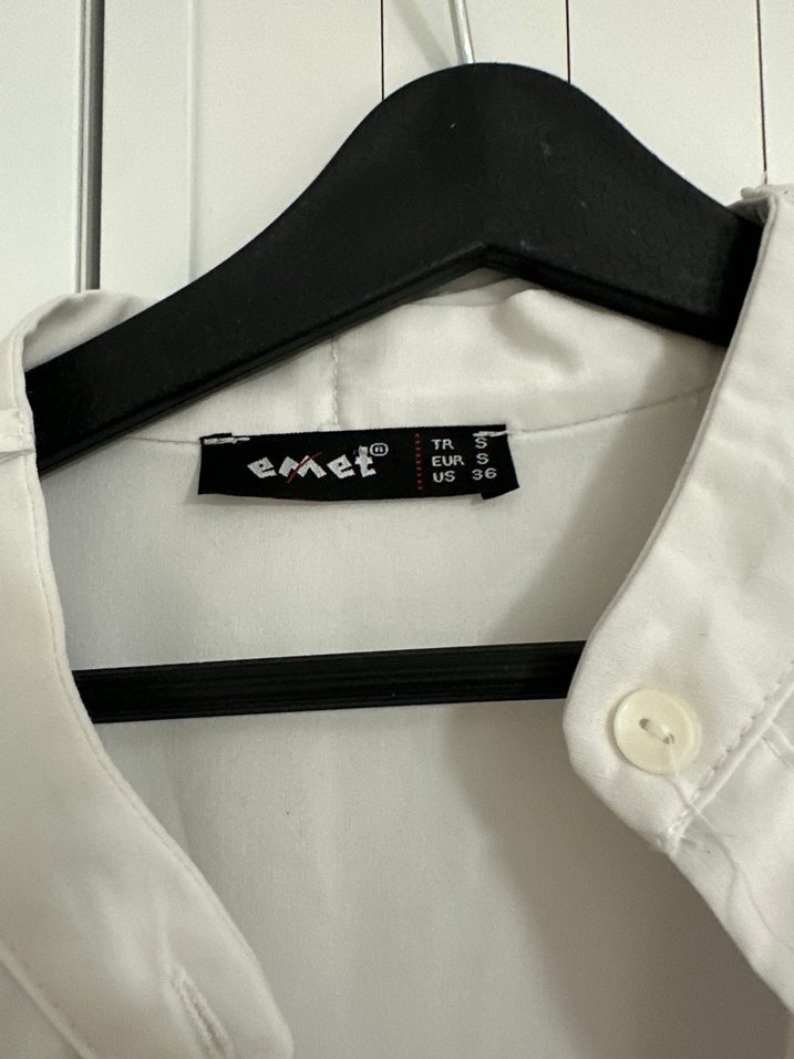 Mavi Bağcıklı Pamuklu Midi Tunik - Görsel 4