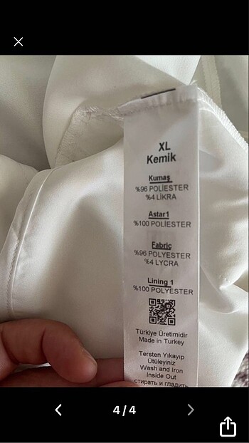 xl Beden beyaz Renk Saten şort