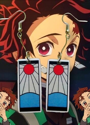 Tanjirou Küpe Demon Slayer Anime 