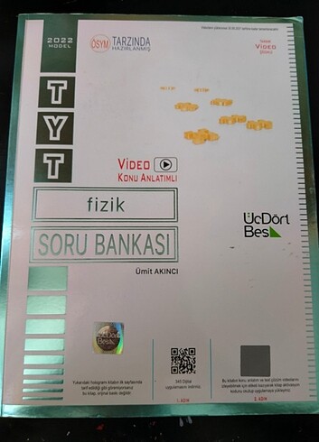 Tyt Fizik Üç Dört Beş yayınları Fen Soru Bankası 