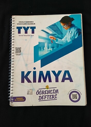 öğrencim defteri kimya tyt
