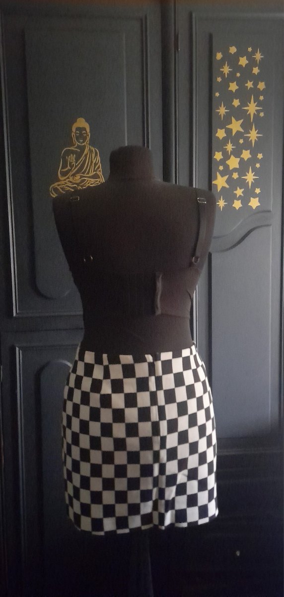 ZARA Kareli Mini Etek - Görsel 3