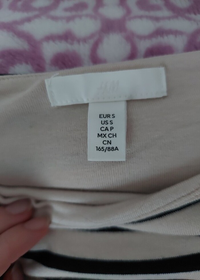 H&m çizgili body - Görsel 2