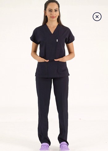 Lacivert üniforma scrubs
