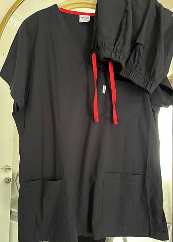 Lacivert üniforma scrubs - Görsel 5