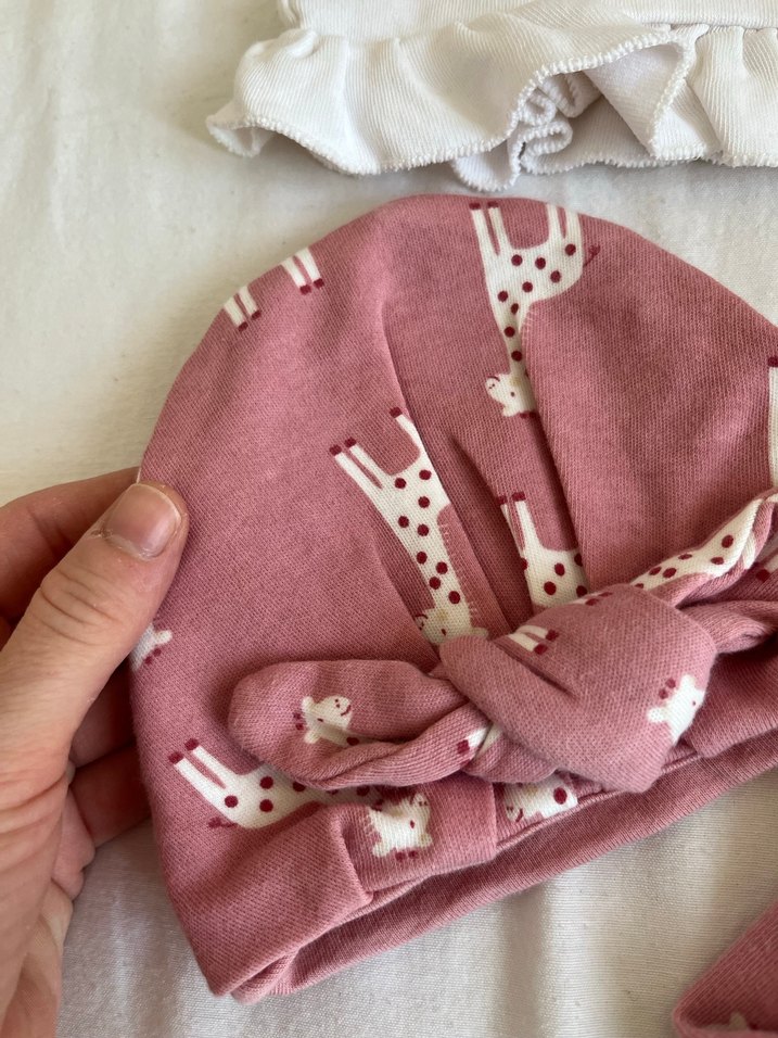 Pembe Uzun Kollu Bebek Kız Takımı - Görsel 3