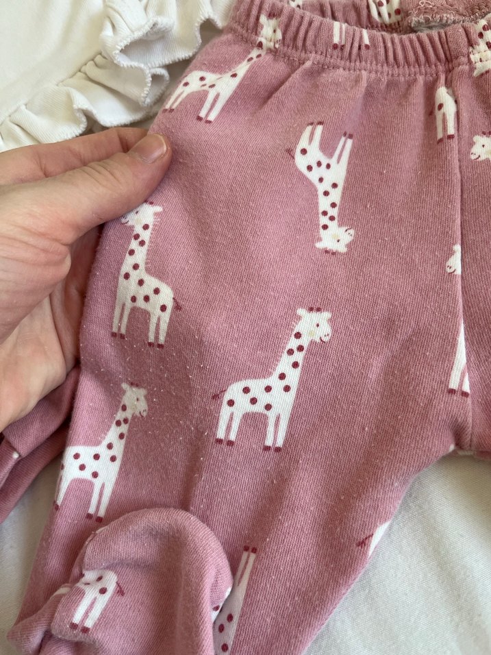 Pembe Uzun Kollu Bebek Kız Takımı - Görsel 2