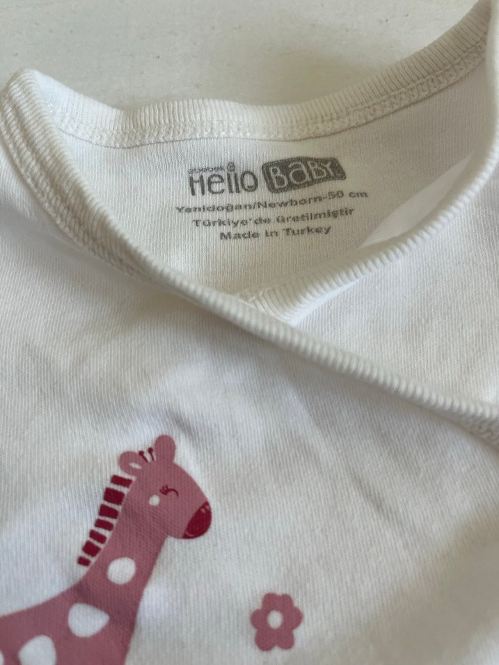 Pembe Uzun Kollu Bebek Kız Takımı - Görsel 4