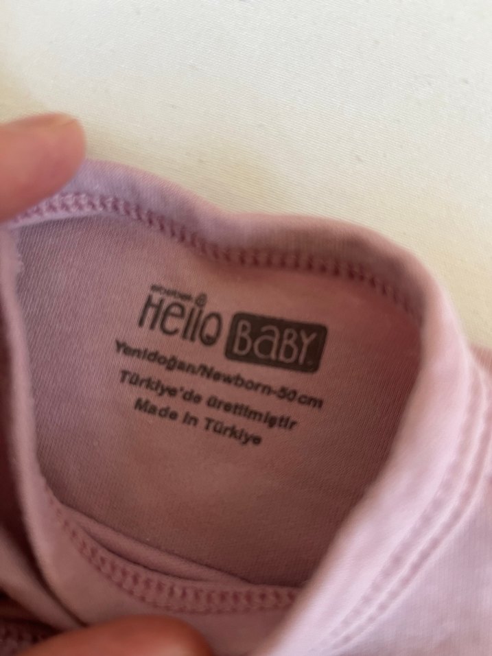 Uzun Kollu Bebek Takımı ve Şapka - Görsel 2