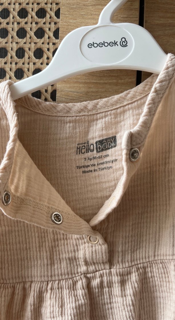 Nakışlı Fırfırlı Kız Bebek Tulum - Görsel 3