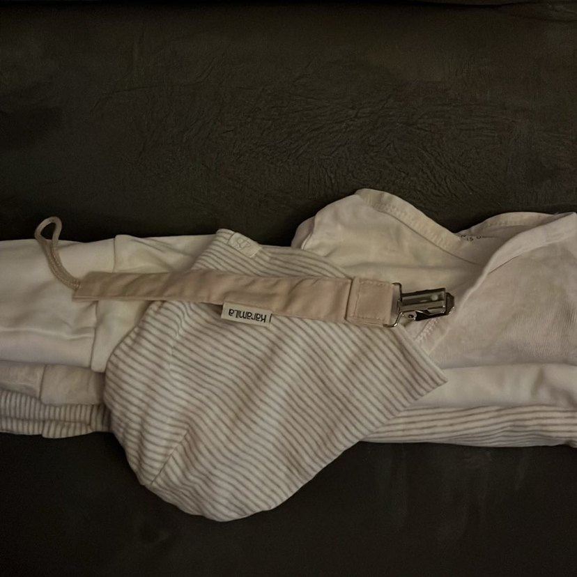 Pamuklu Beyaz Uzun Kollu Bebek Body - Görsel 2