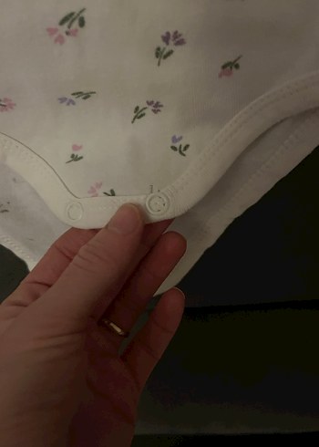 Dantelli Beyaz Askısız Bebek Çıtçıtlı Body - Görsel 3