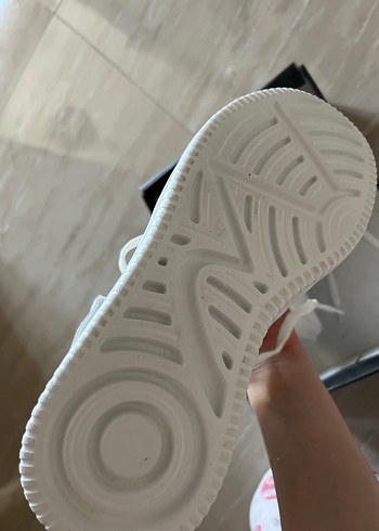 Beyaz Kadın Spor Ayakkabı Wedge Topuklu - Görsel 6