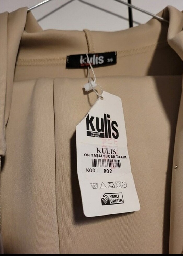 Taş detaylı scuba takım  - Görsel 2