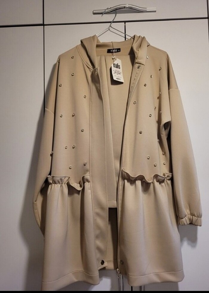 Taş detaylı scuba takım  - Görsel 3