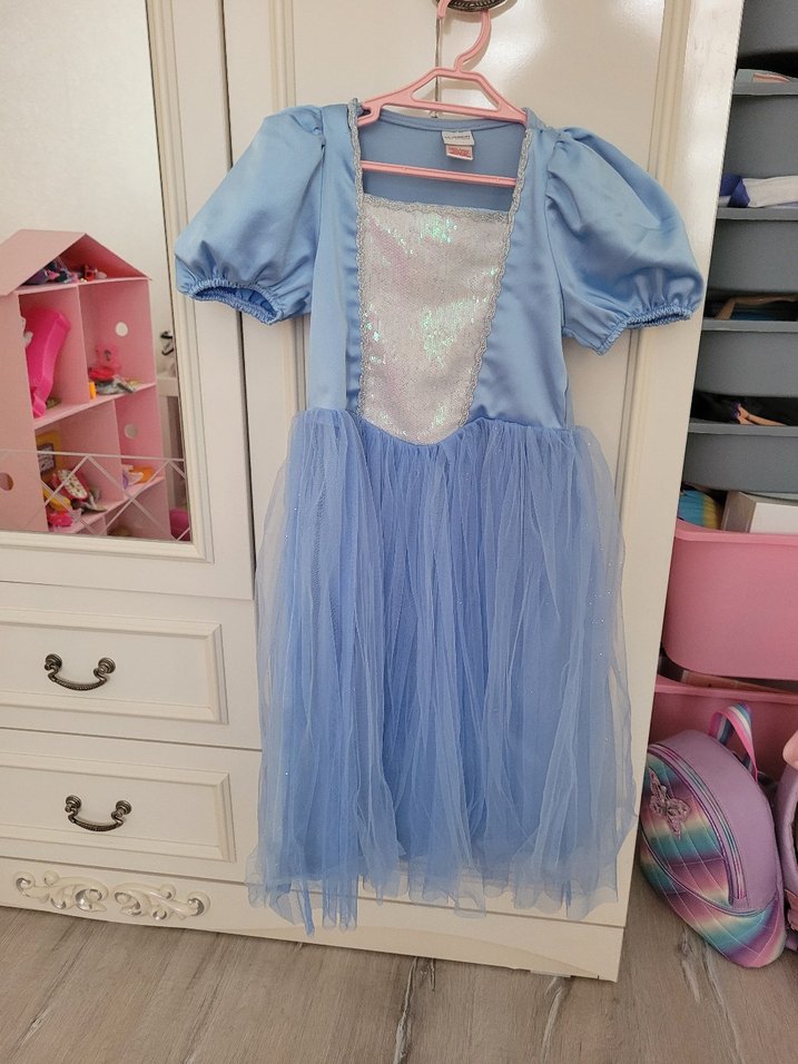 Mavi Tül Detaylı Çocuk Kostümü - Görsel 2