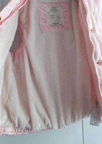 Düğmeli Pembe Kız Çocuk Yeleği - Görsel 5