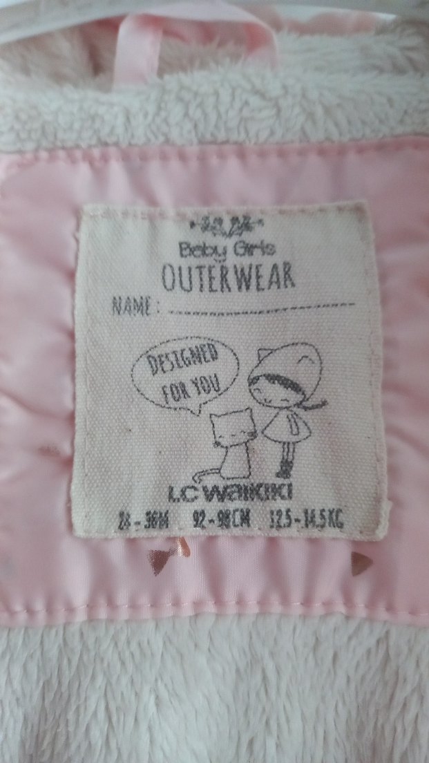 Düğmeli Pembe Kız Çocuk Yeleği - Görsel 4