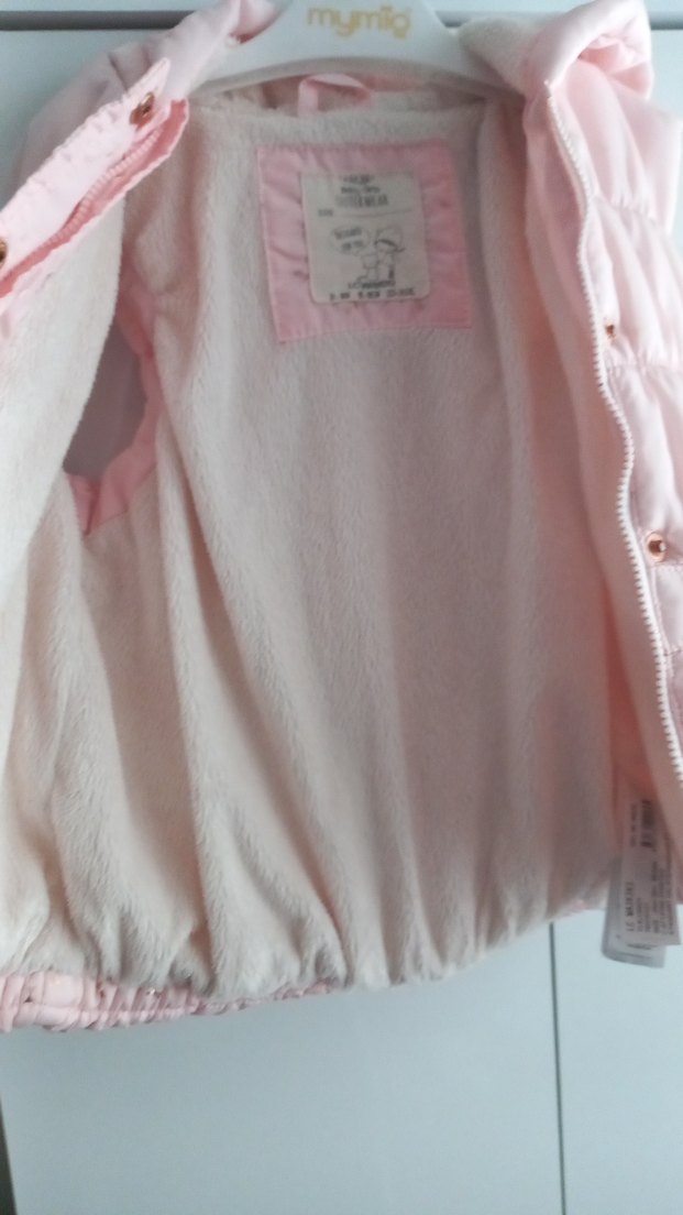 Düğmeli Pembe Kız Çocuk Yeleği - Görsel 5