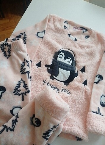 Baby&Kids Kids Clup kışlık peluş pijama takımı 