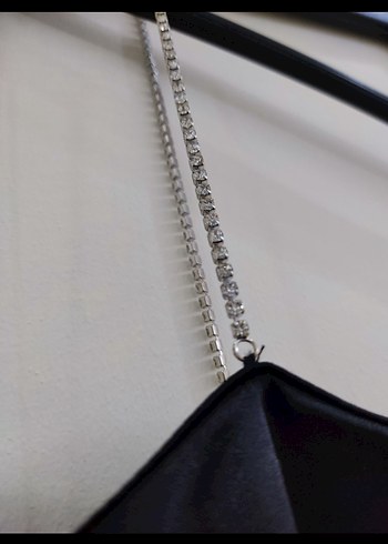 Zara Siyah Mini Drapeli Straplez Elbise - Görsel 5