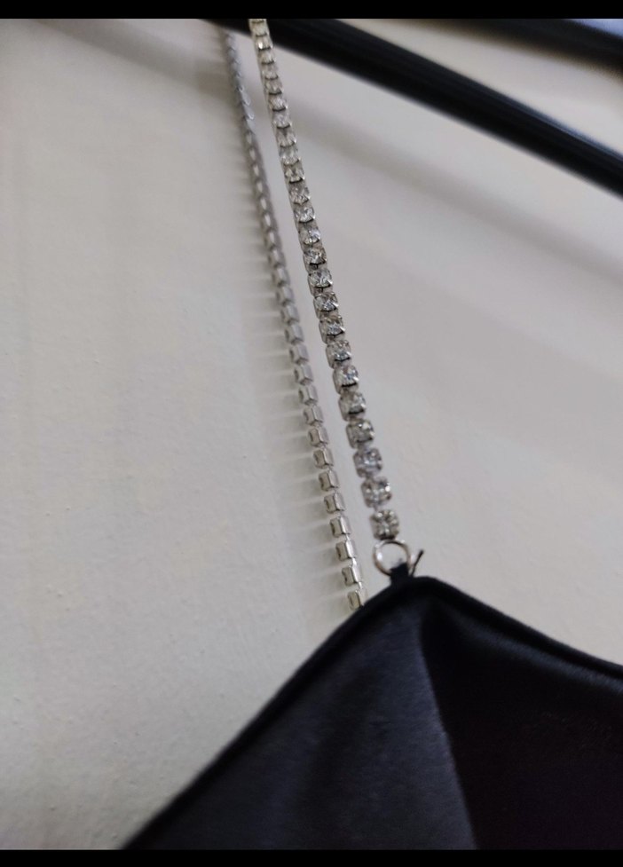 Zara Siyah Mini Drapeli Straplez Elbise - Görsel 5