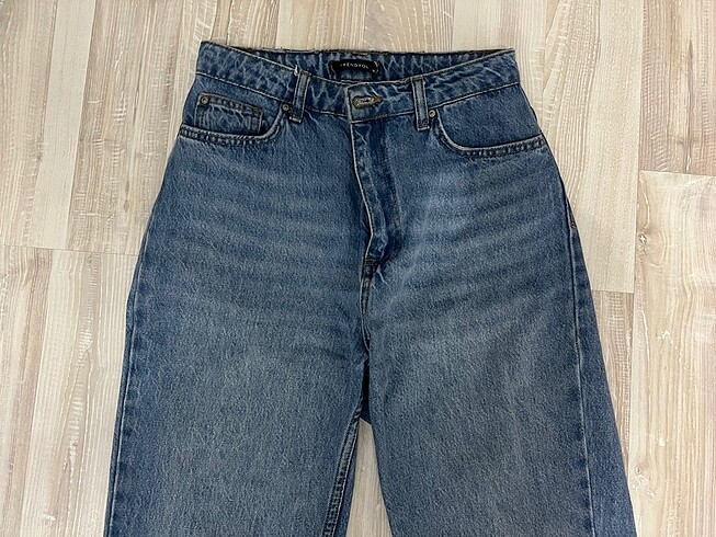 36 Beden mavi Renk Trendyolmilla straight mavi jean