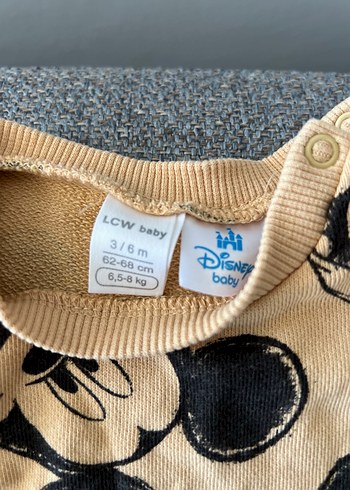 LC Waikiki Kahverengi Mickey Baskılı Bebek Takımı