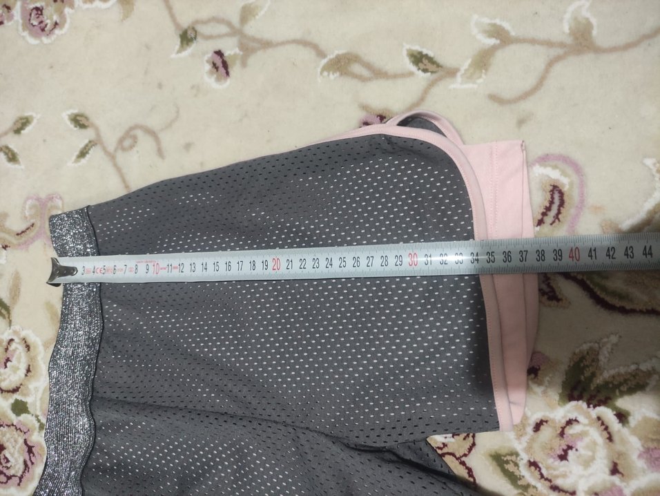 Gri Spor Mini Şort - Görsel 3