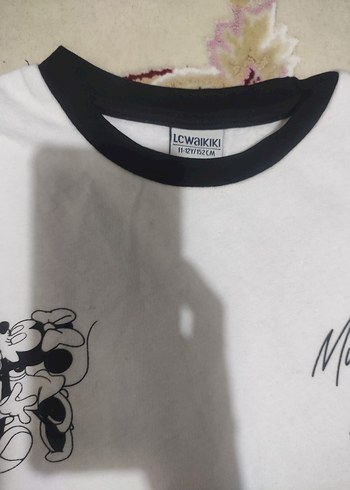 Kız Çocuk Beyaz Uzun Kollu Mickey Baskılı Sweatshirt - Görsel 2