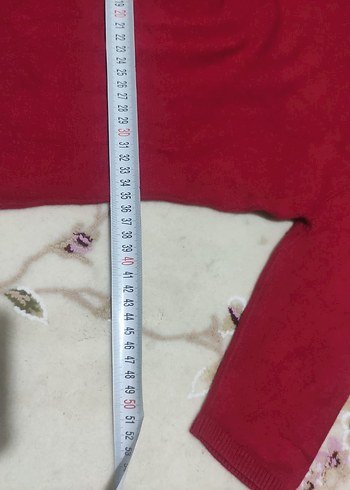 Bordo Boğazlı Triko Kadın Kazak - Görsel 3