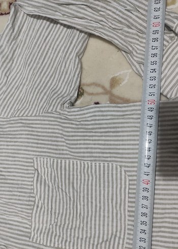 yeşil Çizgili Uzun Kollu Gömlek - Görsel 3