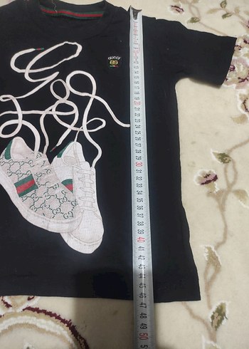 Siyah Erkek Çocuk Baskılı Tişört - Görsel 2