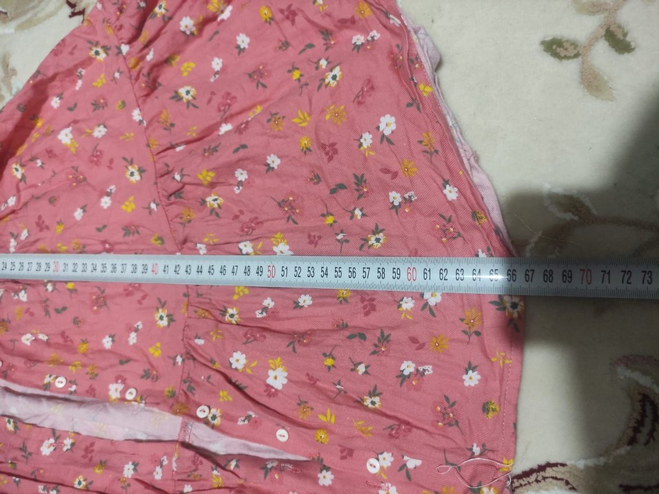 Kız Çocuk Pembe Kolsuz Fırfırlı Elbise - Görsel 5