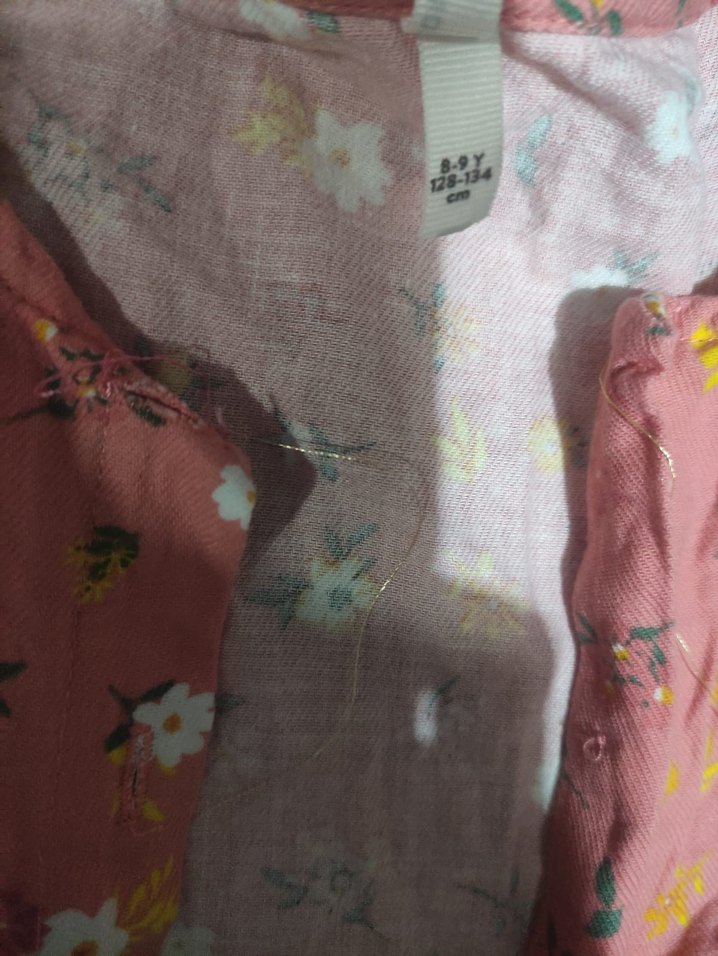 Kız Çocuk Pembe Kolsuz Fırfırlı Elbise - Görsel 3