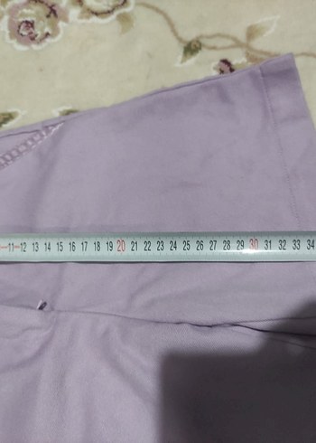 Mor Pamuklu Bol Kesim Kız Şortu - Görsel 3