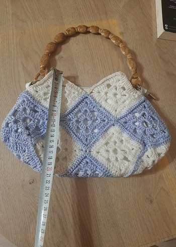 Boncuklu Örgü Bohem Kadın Çantası - Görsel 4