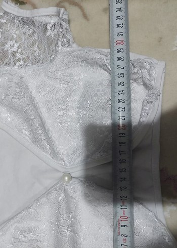 Kız Çocuk Beyaz Dantelli Bolero - Görsel 2