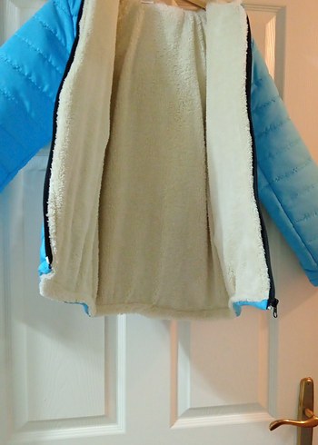 Mavi Erkek Çocuk fermarlı Mont 13 yaş kışlık sıfır - Görsel 4