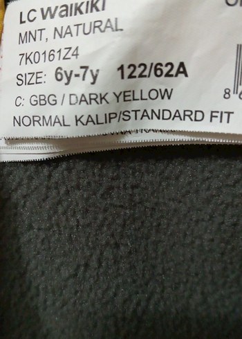 Erkek Çocuk Sarı fermarlı Street Wear Kaban - Görsel 2