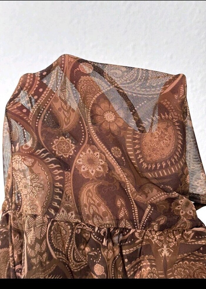 Büyük beden bluz transparan  - Görsel 2