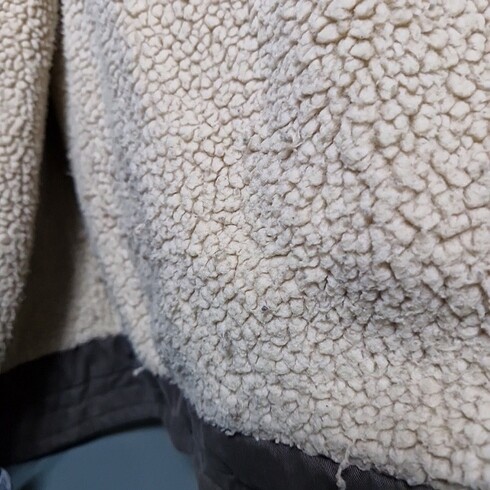 asker yeşili yünlü mont - Görsel 8