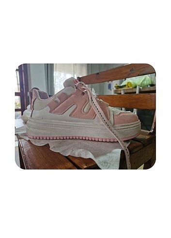 Kalın taban sevimli spor ayakkabı sokak stili pinkie - Görsel 6