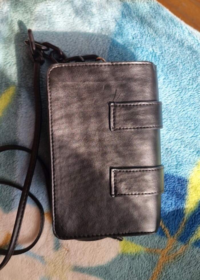 deri Küçük omuz çantası şık cüzdan - Görsel 5