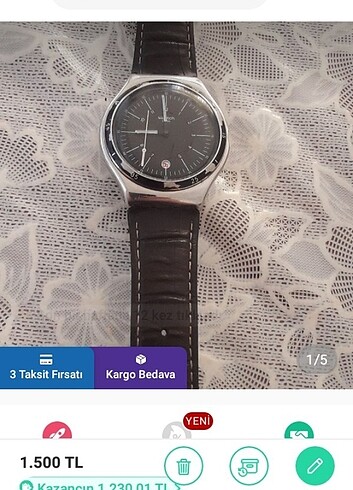 Beden Swatch erkek kol saati