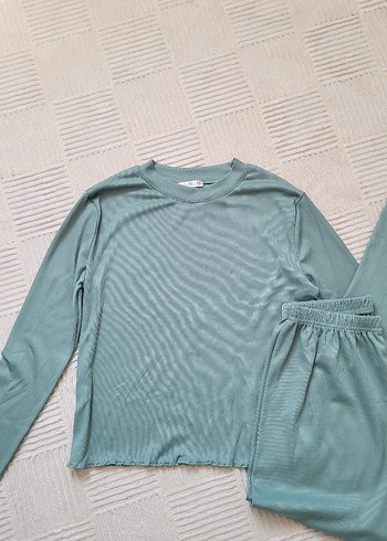 s Beden Pastel Yeşil Pijama Takımı