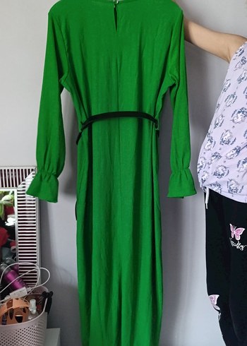 Trendyol & Milla Diger Yeşil Uzun Kollu Salaş Elbise