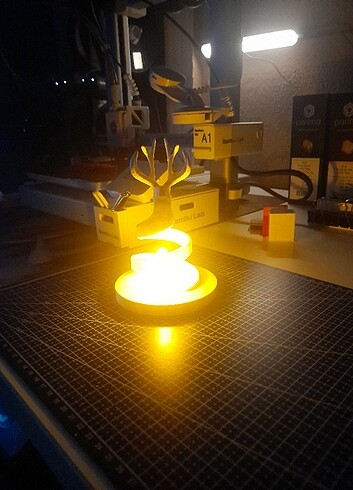 Beden 3d dekor Led mumluk