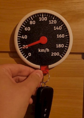 Renkli Hız Göstergeli Anahtarlık Askısı - Görsel 2