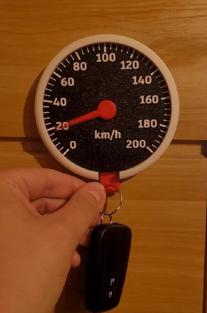 Renkli Hız Göstergeli Anahtarlık - Görsel 3